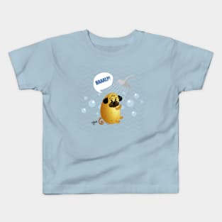 Potato Pug Shower Bubbles Kids T-Shirt